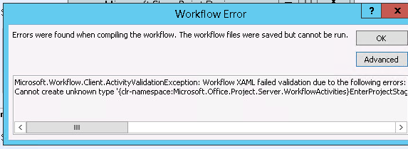 WorkFlow Manager Error